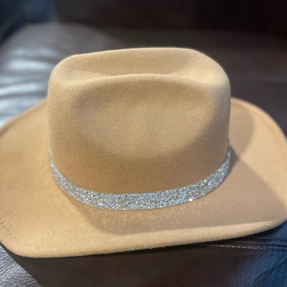 Vintage Western Cowboy Hat with glitter glitzy band OSFM - Picture 3 of 5